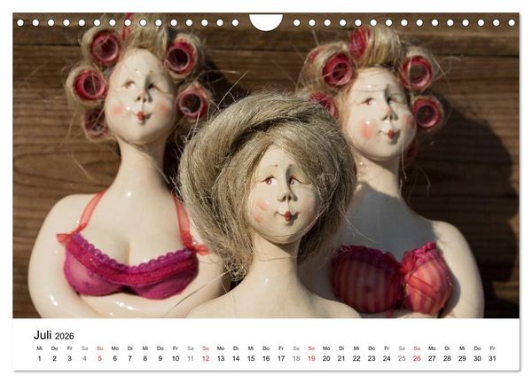Produktbild: Tausendsch&ouml;n - handgeferigte Tonwesen (Wandkalender 2026 DIN A4 quer), CALVENDO Monatskalender
