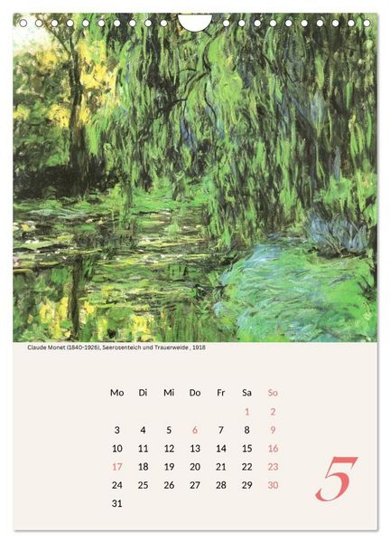 Produktbild: Claude Monet Impressionen 2027 (Wandkalender 2027 DIN A4 hoch), CALVENDO Monatskalender