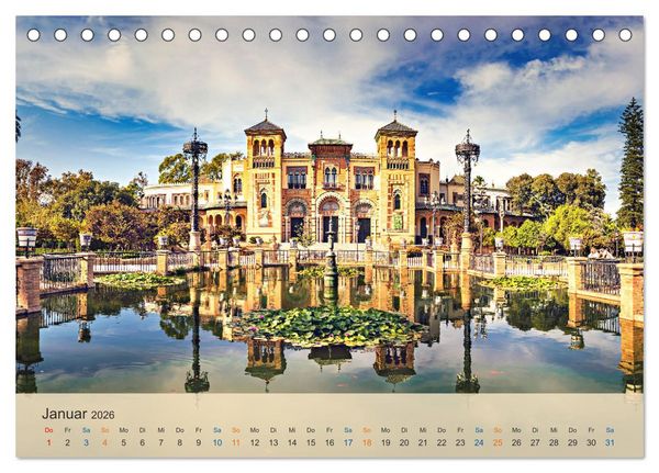 Produktbild: Sevilla - die andalusische Hauptstadt (Tischkalender 2026 DIN A5 quer), CALVENDO Monatskalender
