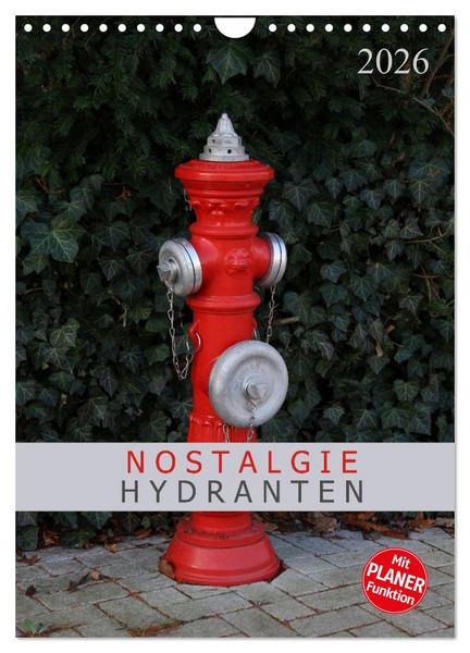 Produktbild: Nostalgie Hydranten (Wandkalender 2026 DIN A4 hoch), CALVENDO Monatskalender