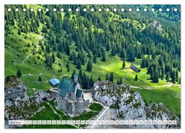 Produktbild: Sehnsuchtsziel Berge - Unterwegs in den Bergwelt rund um M&uuml;nchen (Tischkalender 2026 DIN A5 quer), CALVENDO Monatskalender