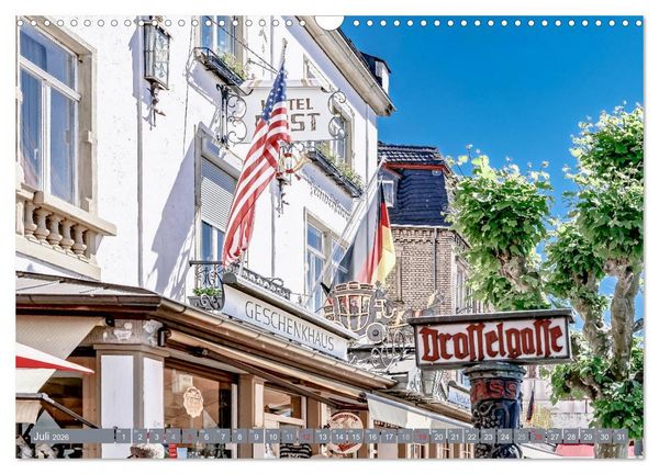 Produktbild: R&uuml;desheim - Rhein, Riesling, Romantik (Wandkalender 2026 DIN A3 quer), CALVENDO Monatskalender
