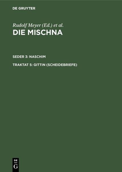 Produktbild: Gittin (Scheidebriefe)