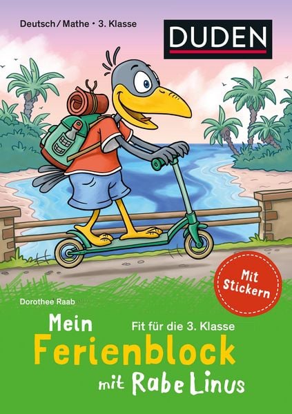 Produktbild: Mein Ferienblock mit Rabe Linus &ndash; Fit f&uuml;r die 3. Klasse