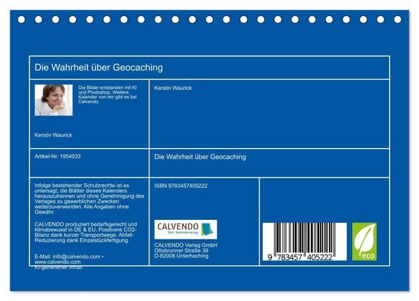 Produktbild: Die Wahrheit &uuml;ber Geocaching (Tischkalender 2026 DIN A5 quer), CALVENDO Monatskalender