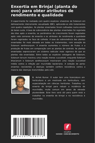 Produktbild: Enxertia em Brinjal (planta do ovo) para obter atributos de rendimento e qualidade