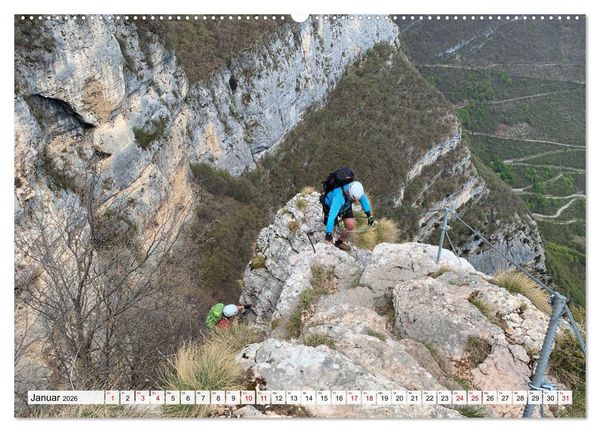 Produktbild: Klettersteige in Norditalien (hochwertiger Premium Wandkalender 2026 DIN A2 quer), Kunstdruck in Hochglanz