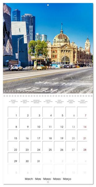 Produktbild: Melbourne - Australia's friendly metropolis (Wall Calendar 2027 12 &times; 12 Inch) CALVENDO 12 Month Wall Calendar