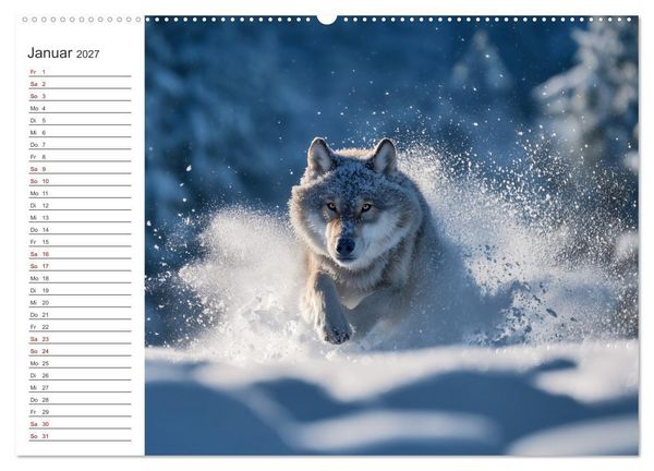 Produktbild: Die Seele der Wildnis (hochwertiger Premium Wandkalender 2027 DIN A2 quer), Kunstdruck in Hochglanz