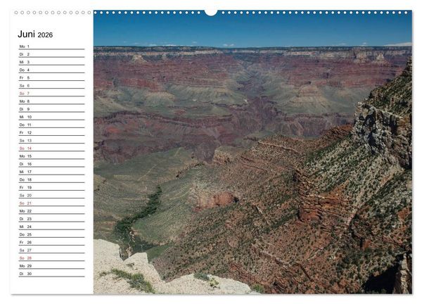 Produktbild: Faszination Grand Canyon (Wandkalender 2026 DIN A2 quer), CALVENDO Monatskalender