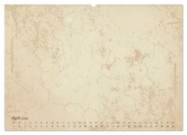Produktbild: Vintage DIY Bastel-Kalender - Zum Selbstgestalten (hochwertiger Premium Wandkalender 2026 DIN A2 quer), Kunstdruck in Hochglanz