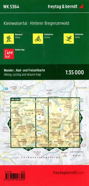 Produktbild: freytag & berndt Wanderkarte WK 5364 Kleinwalsertal, Hinterer Bregenzerwald 1:35.000