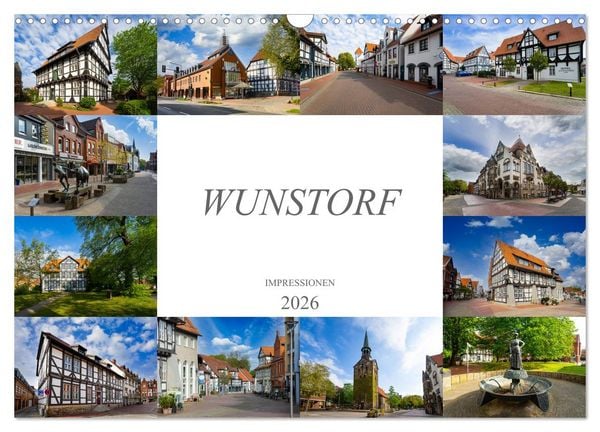Wunstorf Impressionen (Wandkalender 2026 DIN A3 quer), CALVENDO Monatskalender