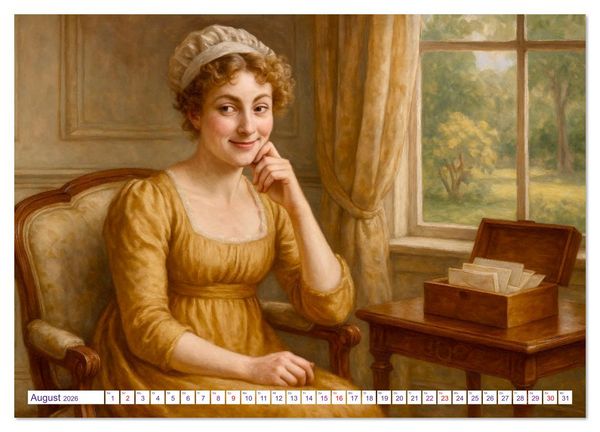 Produktbild: Jane Austen (Wandkalender 2026 DIN A2 quer), CALVENDO Monatskalender
