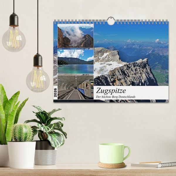 Produktbild: Zugspitze - Der h&ouml;chste Berg Deutschlands (Wandkalender 2026 DIN A4 quer), CALVENDO Monatskalender