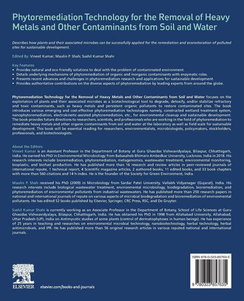 Produktbild: Phytoremediation Technology for the Removal of Heavy Metals and Other Contaminants from Soil and Water