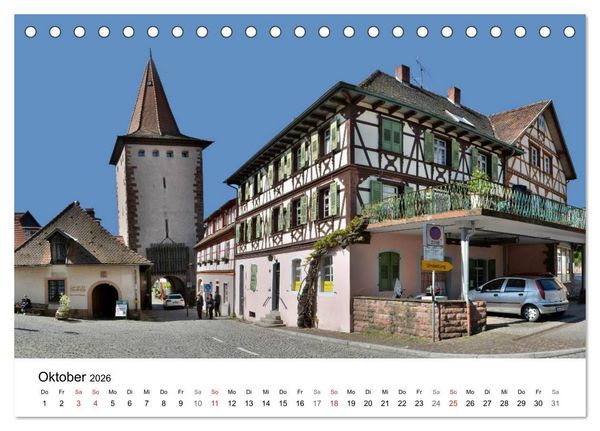 Produktbild: Gengenbach - romantisches Kleinod im Schwarzwald (Tischkalender 2026 DIN A5 quer), CALVENDO Monatskalender