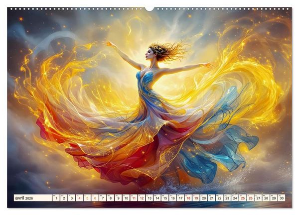 Produktbild: &Eacute;l&eacute;gance captivante (Calendrier mural 2026 DIN A2 vertical) calendrier de bureau