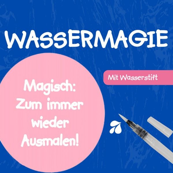 Produktbild: Mein Zauber-Wassermalbuch Einh&ouml;rner