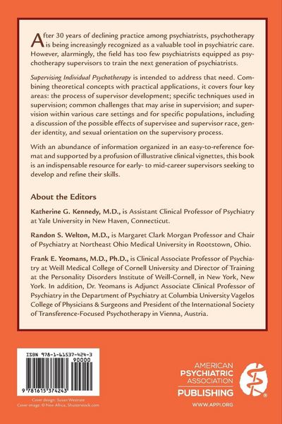Produktbild: Supervising Individual Psychotherapy