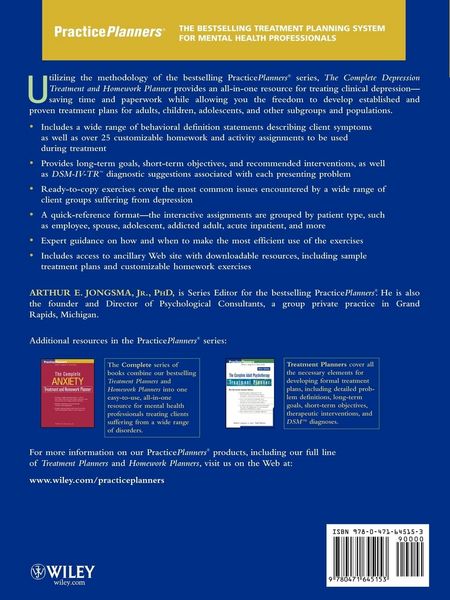 Produktbild: The Complete Depression Treatment and Homework Planner