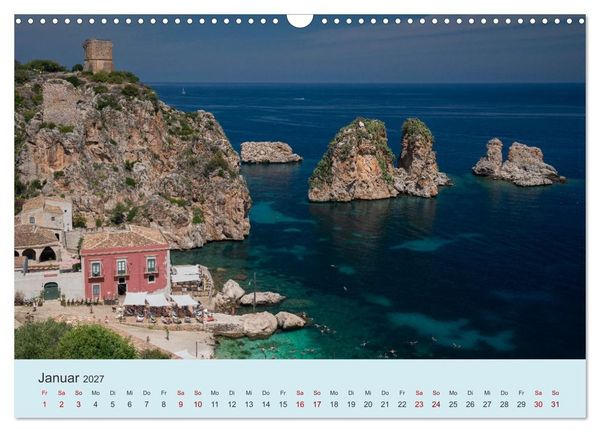 Produktbild: Sizilien &ndash; Die Insel, auf der es keinen Winter gibt (Wandkalender 2027 DIN A3 quer), CALVENDO Monatskalender