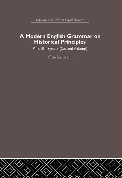 Produktbild: A Modern English Grammar on Historical Principles