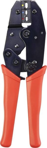 TOOLCRAFT 1486609 Crimpzange 1 Stück Isolierte Kabelschuhe, Isolierte Steckverbinder, Isolierte Stoßverbinder 0.5 bis 6 mm²