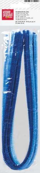 Produktbild: Chenilledraht | &Oslash; 6 mm 500 mm, blau, 10 St&uuml;ck