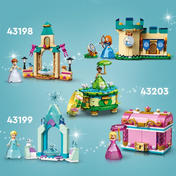 LEGO Disney Die Eiskönigin 2 43199 Elsas Schlosshof, Minipuppe mit Diamantkleid