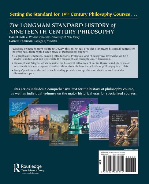 Produktbild: The Longman Standard History of 19th Century Philosophy