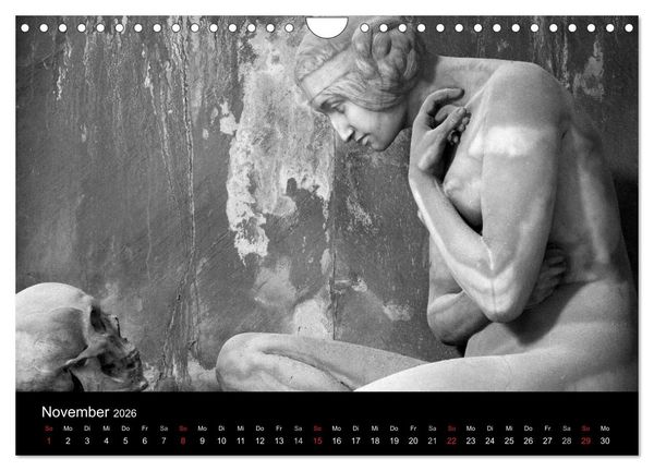 Produktbild: Lebende Steine - Skulpturen auf dem Friedhof Staglieno (Wandkalender 2026 DIN A4 quer), CALVENDO Monatskalender
