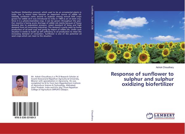 Produktbild: Response of sunflower to sulphur and sulphur oxidizing biofertilizer