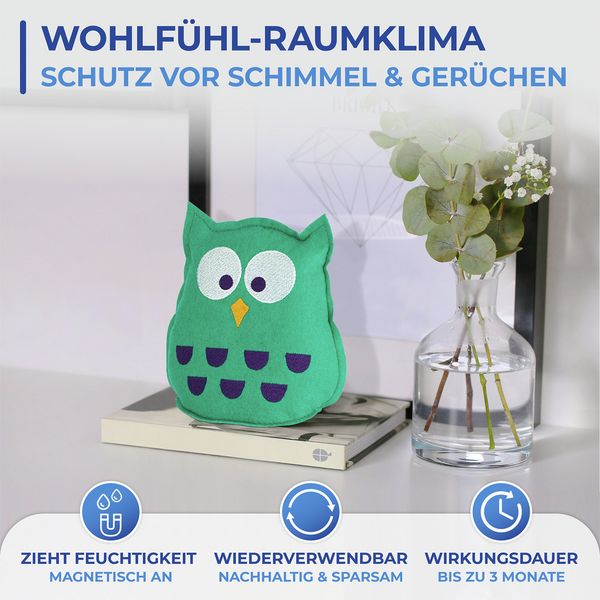 Produktbild: Raumentfeuchter Mod. Eule 2er Set, wiederverwendbar