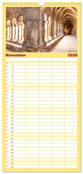 Produktbild: Familienplaner 2026 - Provence. Licht und Lebensfreude mit 5 Spalten (Wandkalender, 21 x 45 cm) CALVENDO