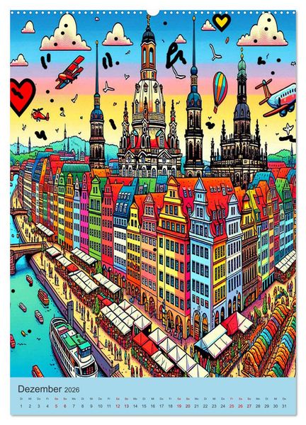 Produktbild: Deutschland hat Pop auf eigene Art (hochwertiger Premium Wandkalender 2026 DIN A2 hoch), Kunstdruck in Hochglanz