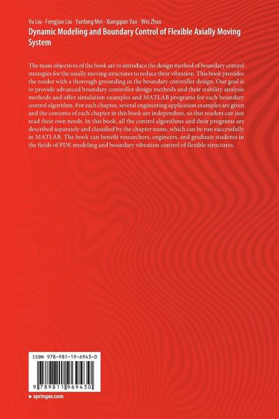 Produktbild: Dynamic Modeling and Boundary Control of Flexible Axially Moving System