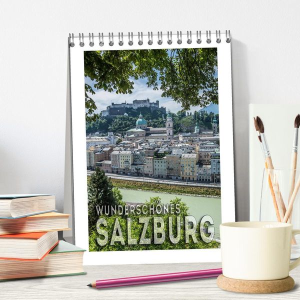 Produktbild: Wundersch&ouml;nes SALZBURG (Tischkalender 2026 DIN A5 hoch), CALVENDO Monatskalender