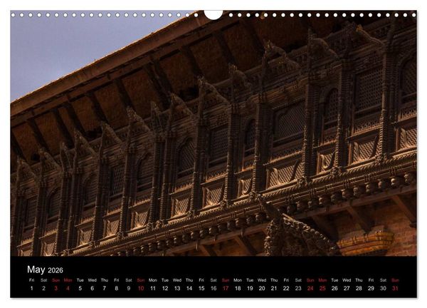 Produktbild: Monuments of Nepal 2026 (Wall Calendar 2026 DIN A3 landscape), CALVENDO 12 Month Wall Calendar