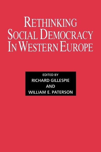 Produktbild: Rethinking Social Democracy in Western Europe