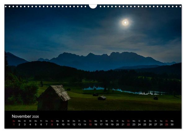 Produktbild: Licht &uuml;ber oberbayrischen Bergen und Seen (Wandkalender 2026 DIN A3 quer), CALVENDO Monatskalender