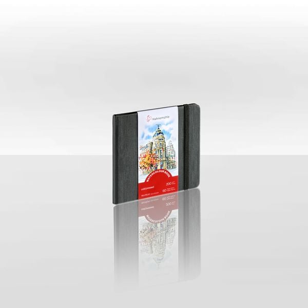Produktbild: Hahnem&uuml;hle Papier Watercoulour Book 200g/m&sup2;, 14 x 14 cm, 200 g/m&sup2;