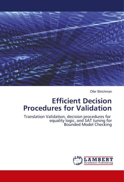 Produktbild: Efficient Decision Procedures for Validation