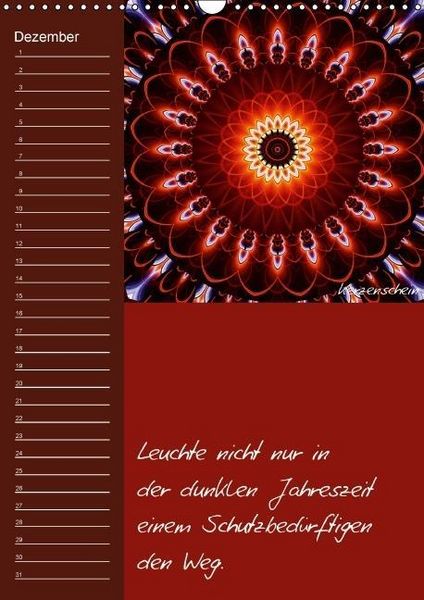 Produktbild: Mandala - Spiegel der Seele / immerw&auml;hrender Geburtstagskalender (Wandkalender immerw&auml;hrend DIN A3 hoch)