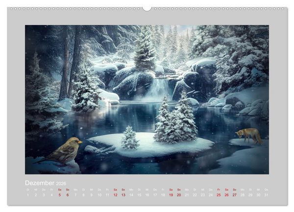 Produktbild: Wald der M&auml;rchen (hochwertiger Premium Wandkalender 2026 DIN A2 quer), Kunstdruck in Hochglanz