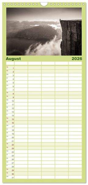 Produktbild: Familienplaner 2026 - Wild, Wild Places mit 5 Spalten (Wandkalender, 21 x 45 cm) CALVENDO