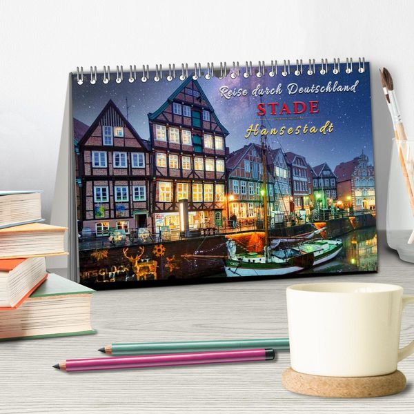Produktbild: Reise durch Deutschland - Hansestadt Stade (Tischkalender 2026 DIN A5 quer), CALVENDO Monatskalender
