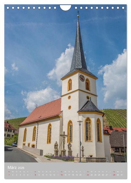 Produktbild: Kirchent&uuml;rme in Franken (Wandkalender 2026 DIN A4 hoch), CALVENDO Monatskalender