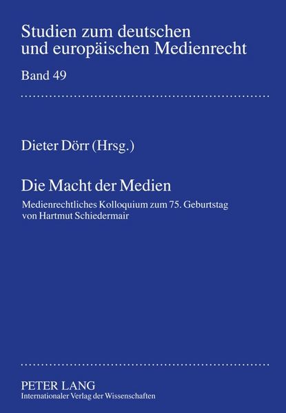 Produktbild: Die Macht der Medien