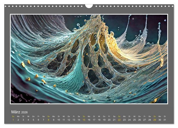 Produktbild: Strukturvisionen (Wandkalender 2026 DIN A3 quer), CALVENDO Monatskalender